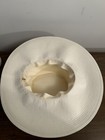 Vintage Creamy White Womens  Wide Brim Hat Size M 20” Circumference — photo 7