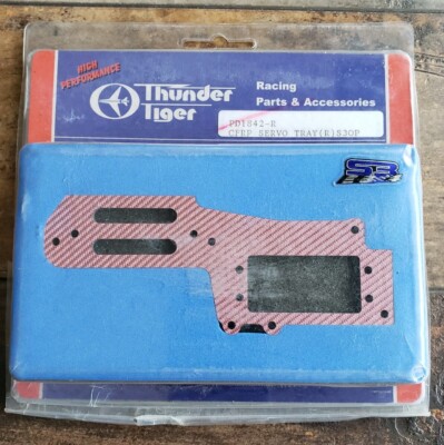 Thunder Tiger PD1842-R RC CFRP Servo Tray (Red) Fits: S30P *NEW*