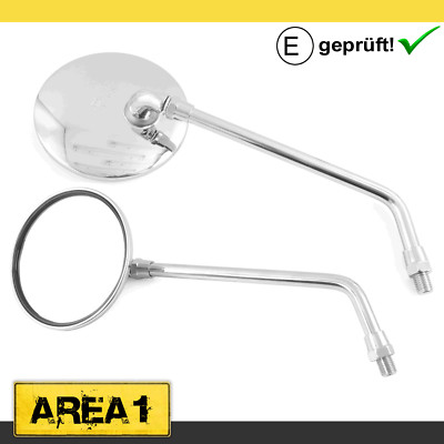 Rückspiegel Set Kompatibel Mit GRS 125/150/600 & KSR Code 125/150/200 - 2x Spiegel Mit Adaptern