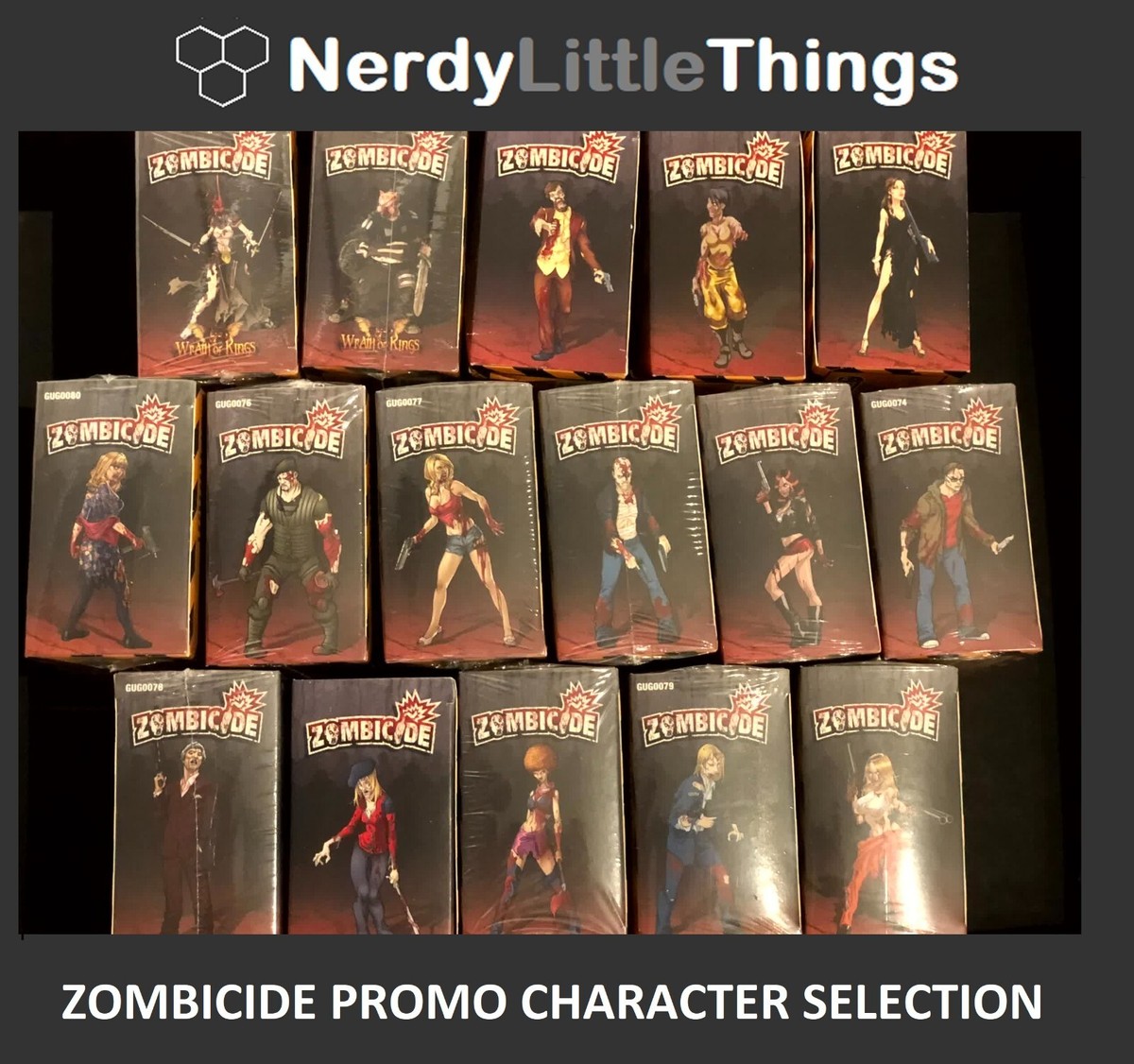 Zombicide Promo Character Selection - Ivy Kris Rick Lea Dakota