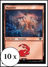 MTG - 10 x Mountain (268) - Lord of the Rings - Basic Land