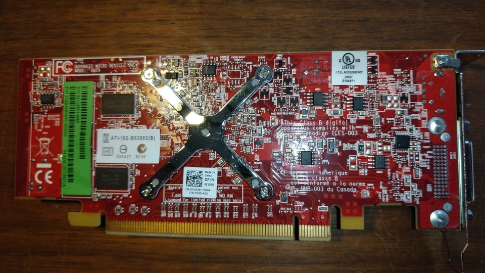 ATI Radeon X1300 256MB PCI-e Low Profile Video Graphics Card DUAL VIEW - D33A27 - Image 3 of 3