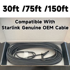   NEW Starlink Satellite Internet Replacement Cable 150 ft for V2 Rectangle Dish