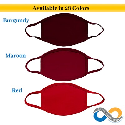 Cotton Face Mask, Reusable Fabric Mask, Blank Cloth Face Mask for Cricut & HTV