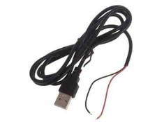 DC 5V Cable USB To Bare Wires Power Supply, 1.5 meters (150 CM) long
