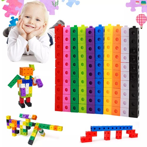 100 Piece Math Counters Toys Early Educational Toy Number Blocks for Boys Girls - Picture 2 of 25