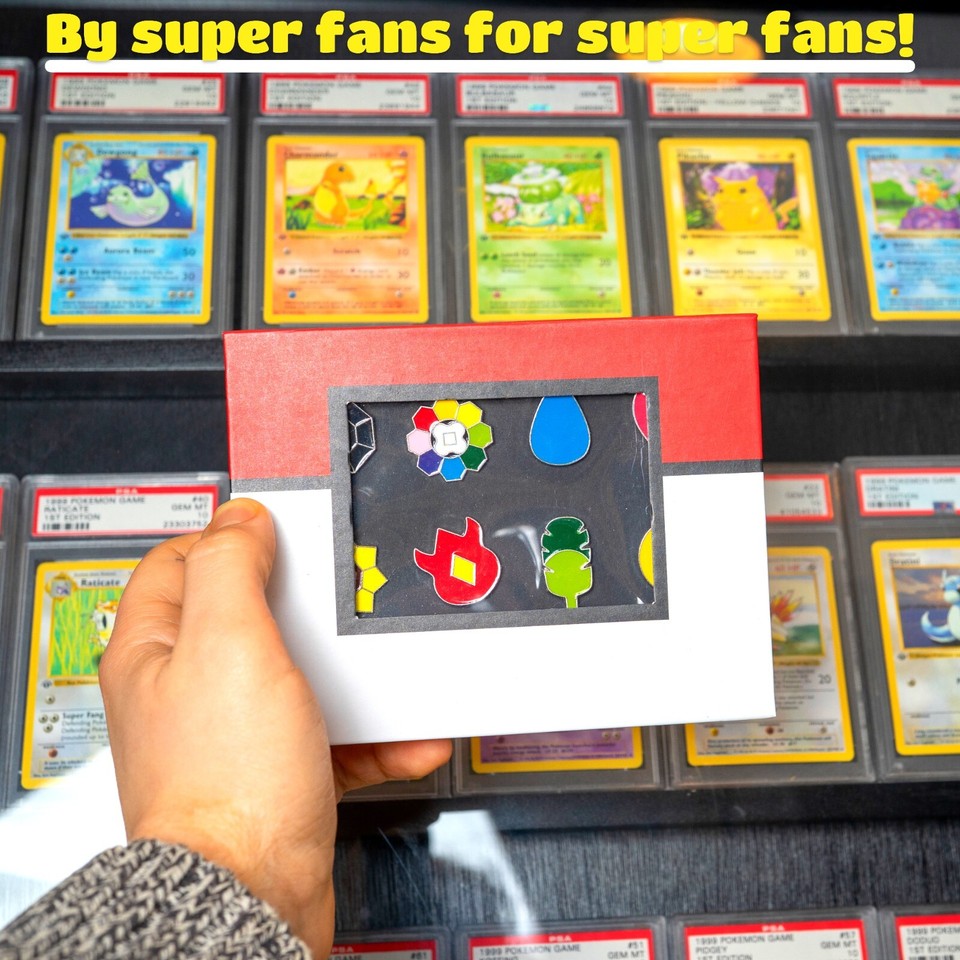 Pokemon Cartoon Anime All 8 Kanto Gym Badges Gen. 1 for Cosplay ...