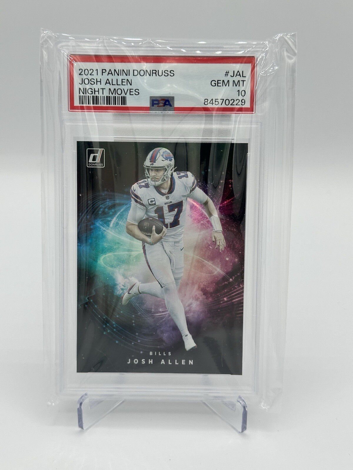 2021 Panini Don Russ  Josh Allen Donruss Night Moves PSA 10 SSP!!