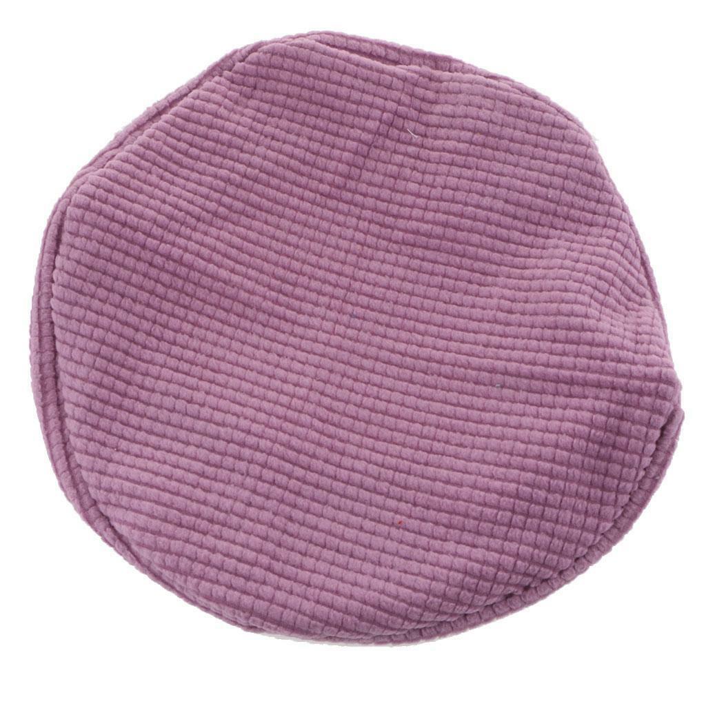 WHAMVOX Hocker Sitz Abdeckung Rund - 29x29 Cm Kunststoff Sitzersatz | Schwarz Barhocker Ersatzteil