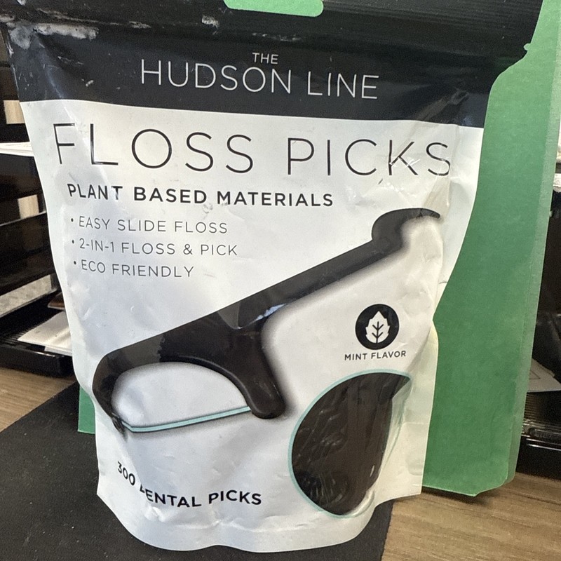 Floss Picks (300 Count) – Plant Based Dental Floss Picks for Superior Oral Care