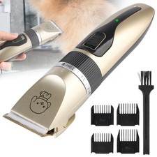 Pet Hair Clipper Grooming Kit, Electric Hair Trimmer Low Noise, USB Rechargeable