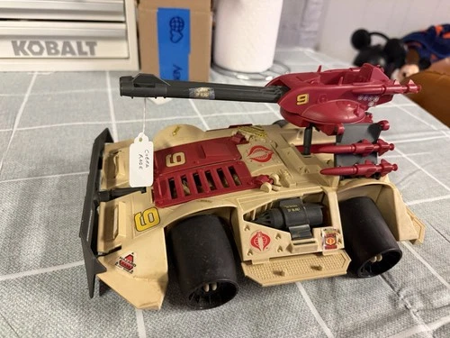 Vintage G I Joe ARAH Cobra Rage Vehicle Hasbro 1989 Near Complete Missing Mines