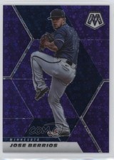 2021 Panini Mosaic Quick Pitch Purple Mosaic Prizm 35/50 Jose Berrios #184 0q3
