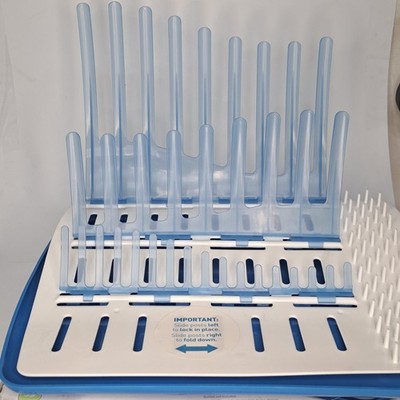 Dr. Brown's Folding Baby Bottle Drying Rack Universal Design Countertop Open Box