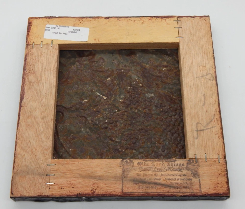 Architectural Salvage Antique Metal Framed Ceiling Tin Olde Goode Things NYC - Image 3 of 4