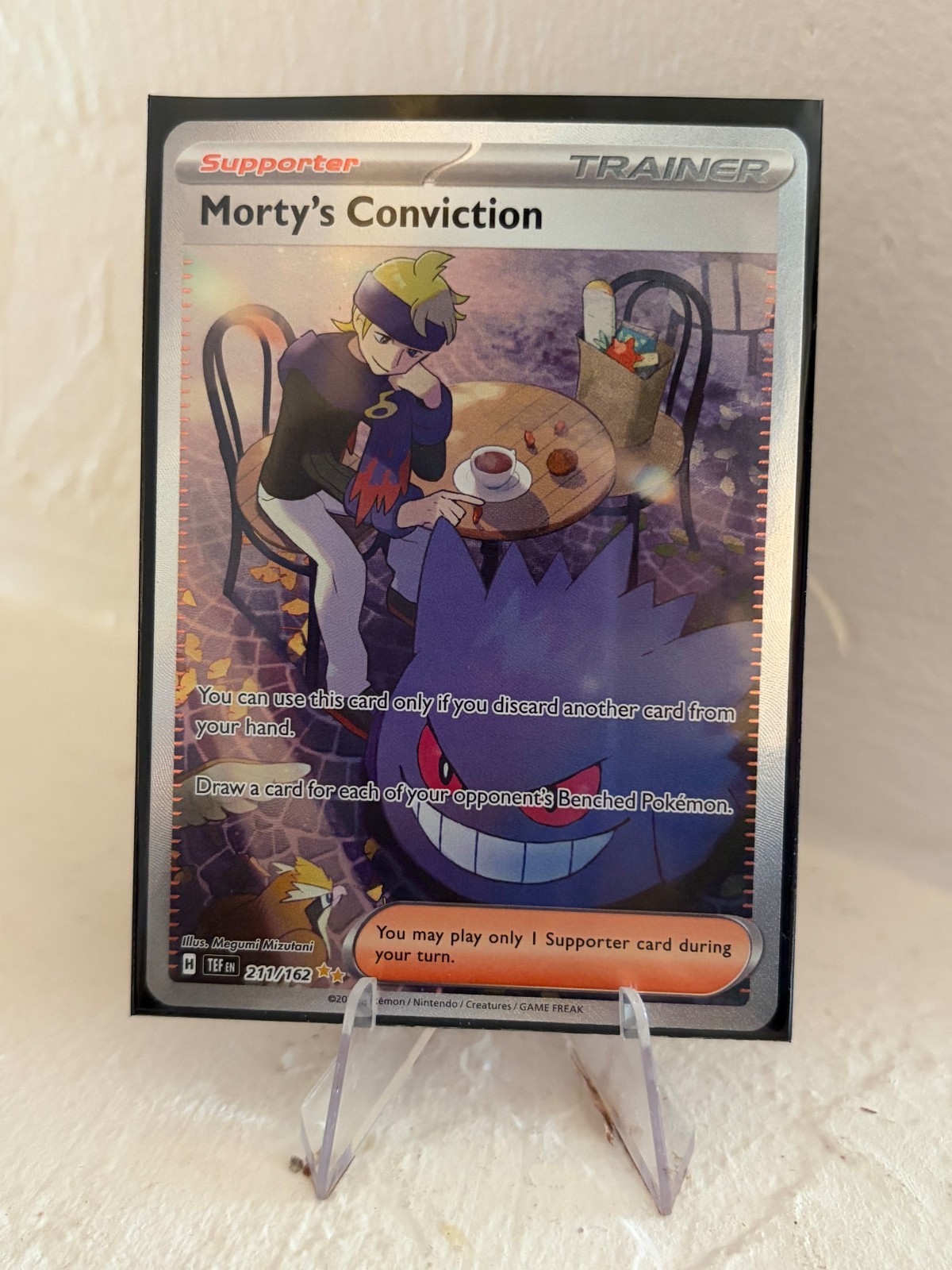 Morty's Conviction 211/162 SV05 Temporal Forces Full Art Ultra Rare Holo EN 2024