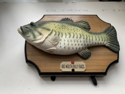 BIG MOUTH BILLY BASS Singing Moving Fish On Plaque voll funktionsfähig OVP 