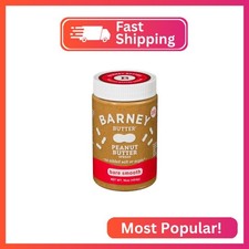 Barney Butter Peanut Butter, Bare Smooth, 16 Ounce Jar, Natural, No Stir, Non-GM