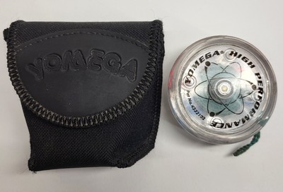 Vintage Yomega High Performance Yo Yo With Brain Clear & Yo Yo Holster Canvas