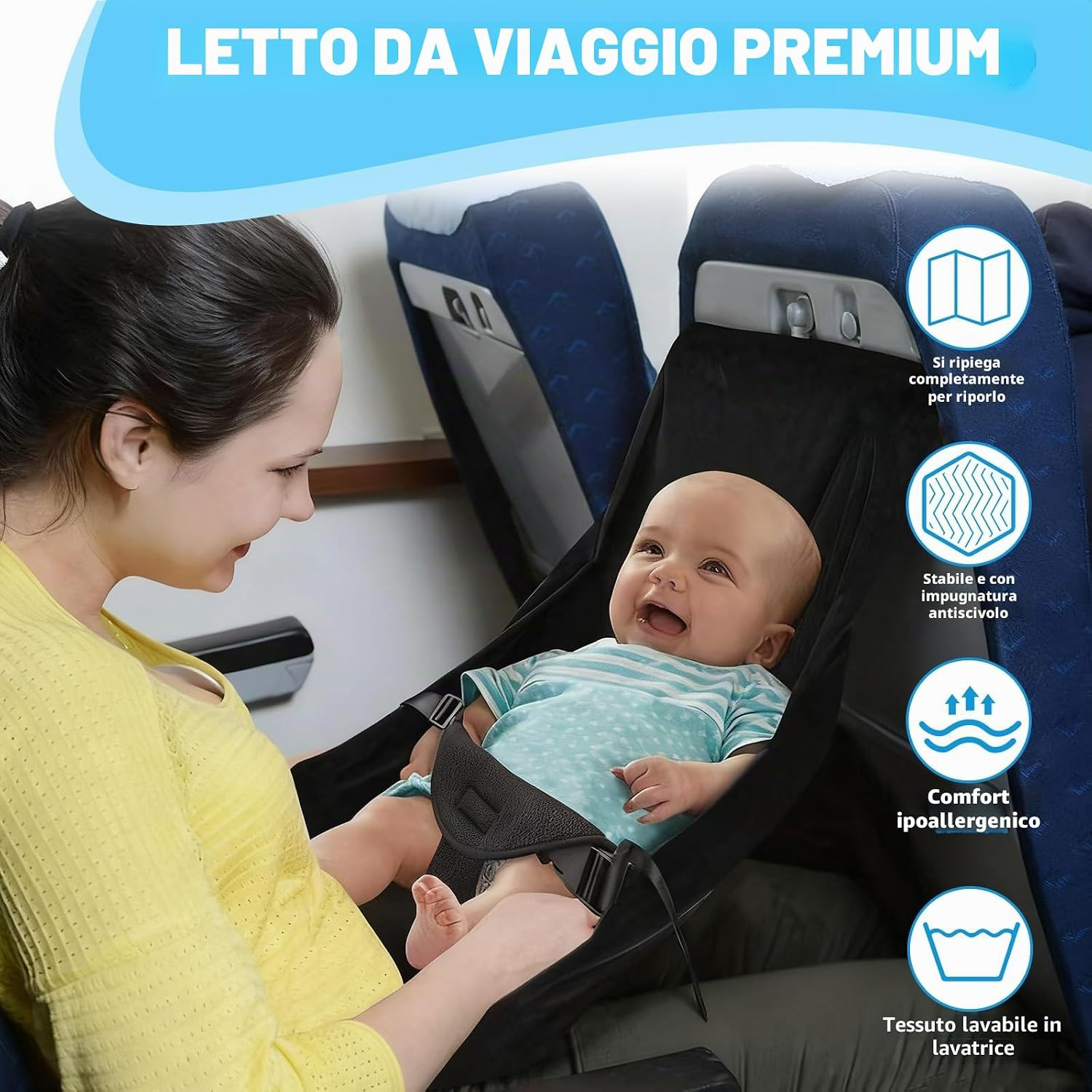 Lettino da Viaggio per Bambini Portatile foto 6
