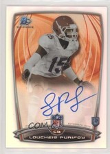 2014 Bowman Rookie Chrome Refractor Auto Loucheiz Purifoy #65 Auto 2u3