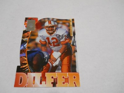 TRENT DILFER DIE-CUT TAMPA BAY BUCCANEERS 1995 COLLECTOR'S EDGE BLACK LABEL