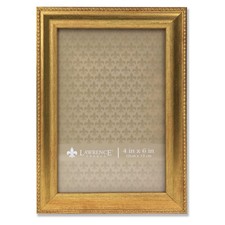 4x6 Burnished Gold Picture Frame - Classic Bead Border