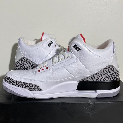 Size 12.5 - Air Jordan 3 Retro 2011 White Cement 136064-105 NEW