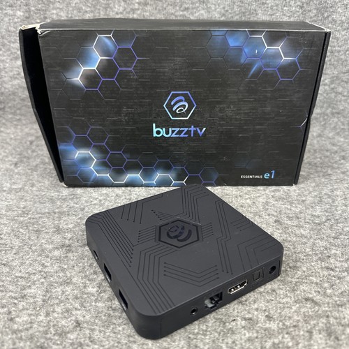 BuzzTV Essentials E1 UHD 4K Android Media Box 2GB RAM 8GB eMMC Wi-Fi 5G NUEVO