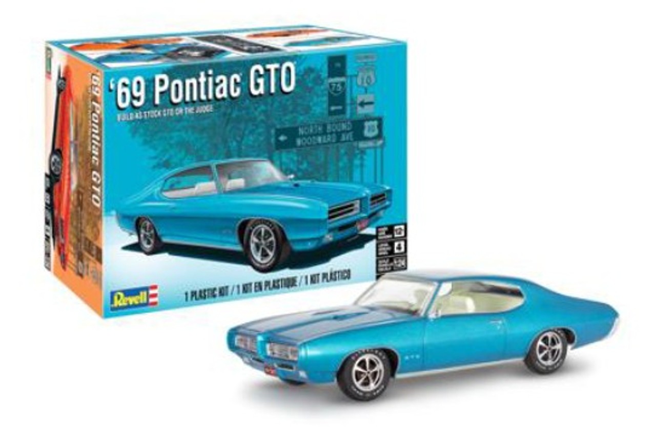 Revell 1:24 Scale 1969 Pontiac GTO Plastic Model Kit 14530