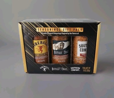 Seasoning Gift Pack Fireball, Buffalo Trace And Southern Comfort Seasonings New