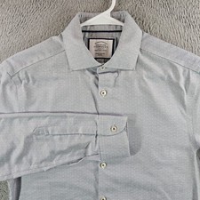 Charles Tyrwhitt Extra Slim Fit Non-Iron Dress Shirt Blue White 15.5/35 39/89cm