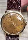 Vintage TIMEX Self-Wind Mens Watch With Patina, Starts And Stops. New Band