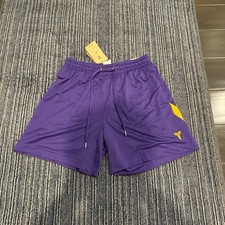 Nike Dri-FIT Kobe Bryant Men s Mid Thigh Basketball Shorts Kids L Purple/Yellow