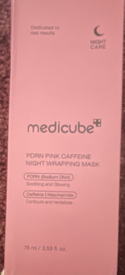 medicube PDRN Pink Caffeine Night Mask Soothing Glowing Face 75 ml
