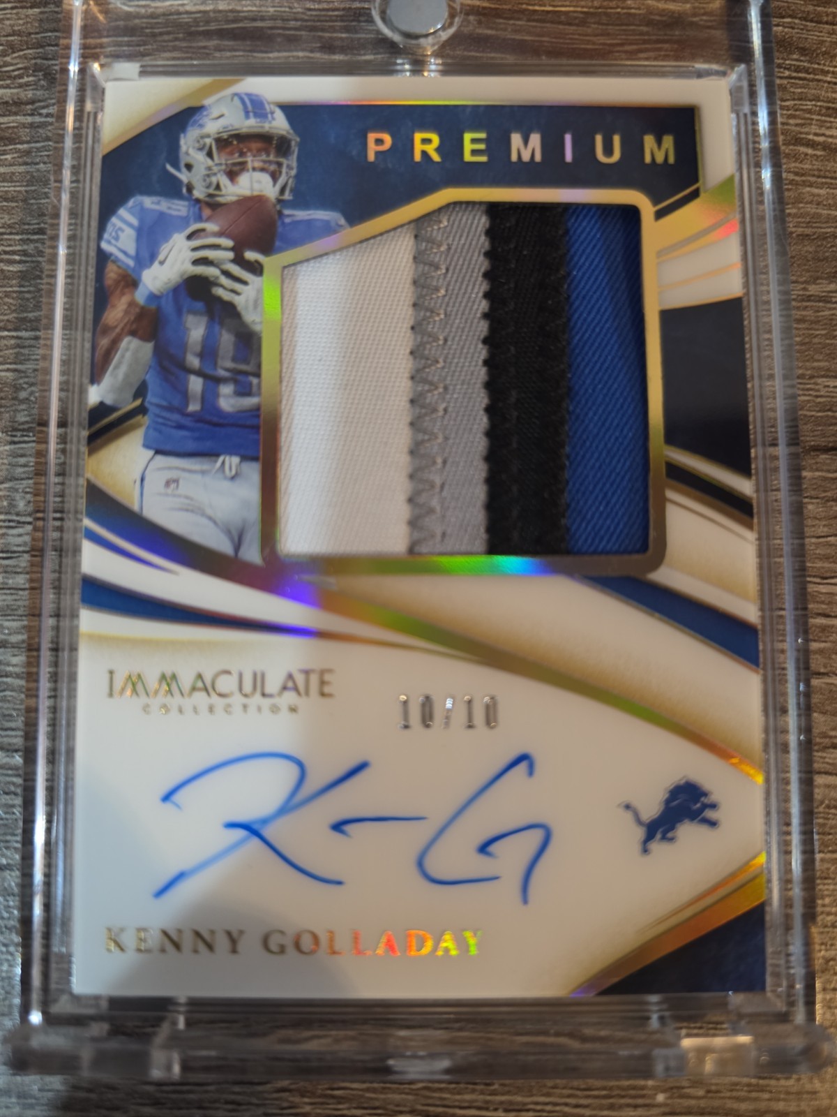 2020 Panini Immaculate Collection  Premium Patch Auto Kenny Golladay #PPA-KG /99