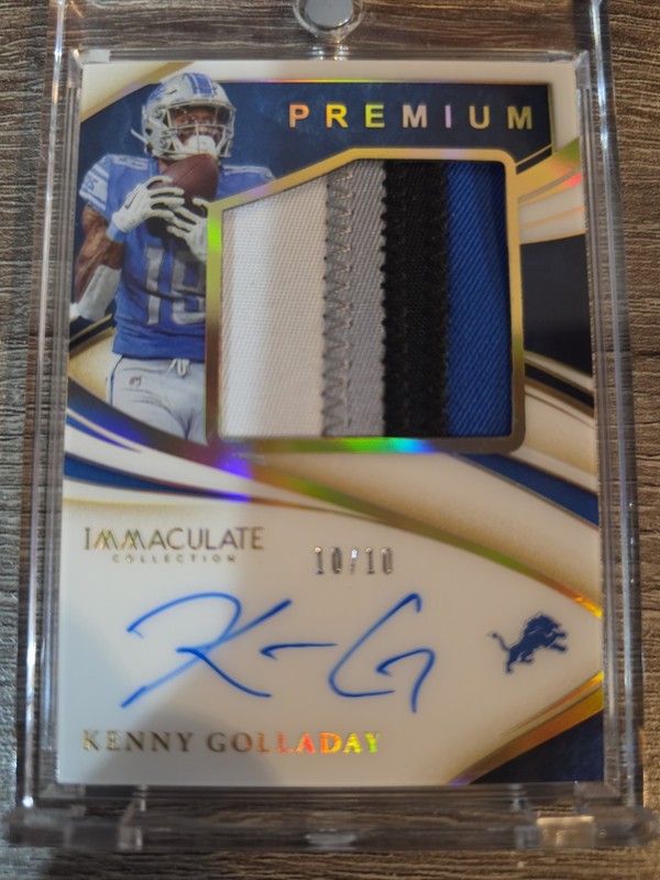 2020 Panini Immaculate Collection  Premium Patch Auto Kenny Golladay #PPA-KG /99
