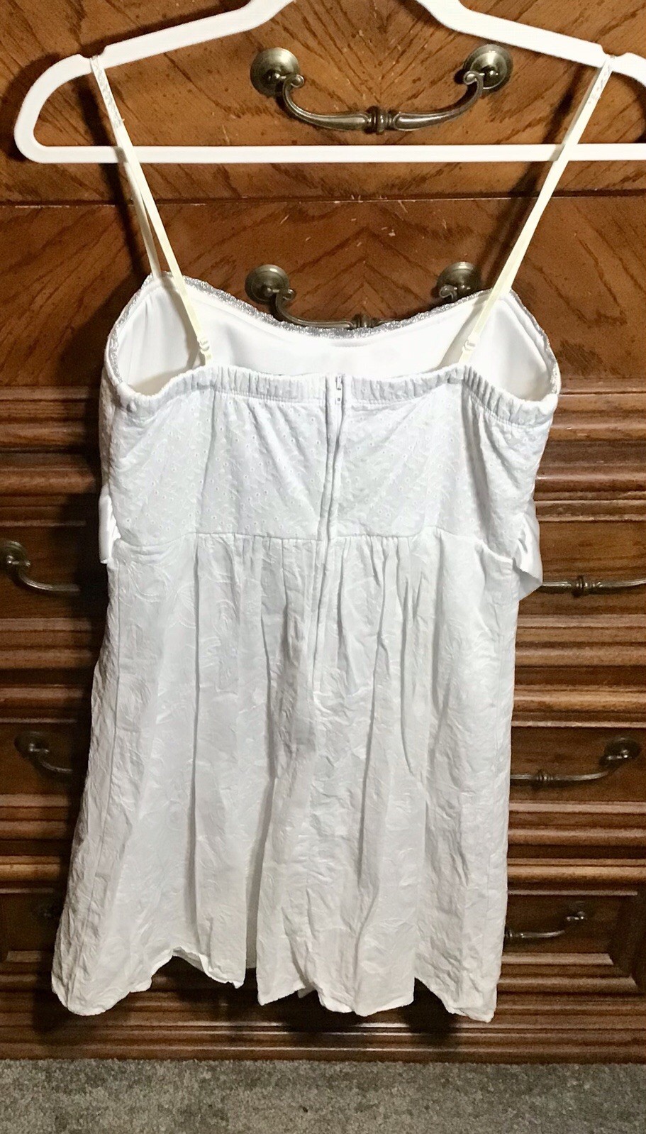 Ruby Rox Lined White Dress Size 9 - image 3