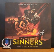 COMPOSER LUDWIG GORANSSON SIGNED SINNERS SOUNDTRACK VINYL MOVIE SCORE BAS