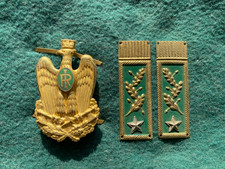 FREGIO E MOSTRINE BERRETTO E UNIFORME CORPO FORESTALE DELLO STATO NON PIU'IN USO