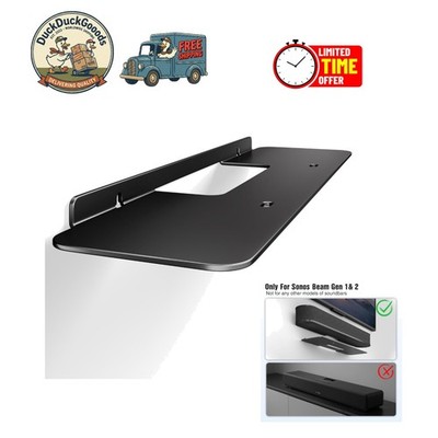 Sonos Beam Wall Mount - Non-Slip Design with Hidden Cable Channel for Tidy Setup