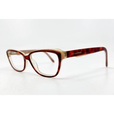 Lulu Guinness Eyeglass Frames Womens Tortoise Brown Cat Eye 54-14-140 31925
