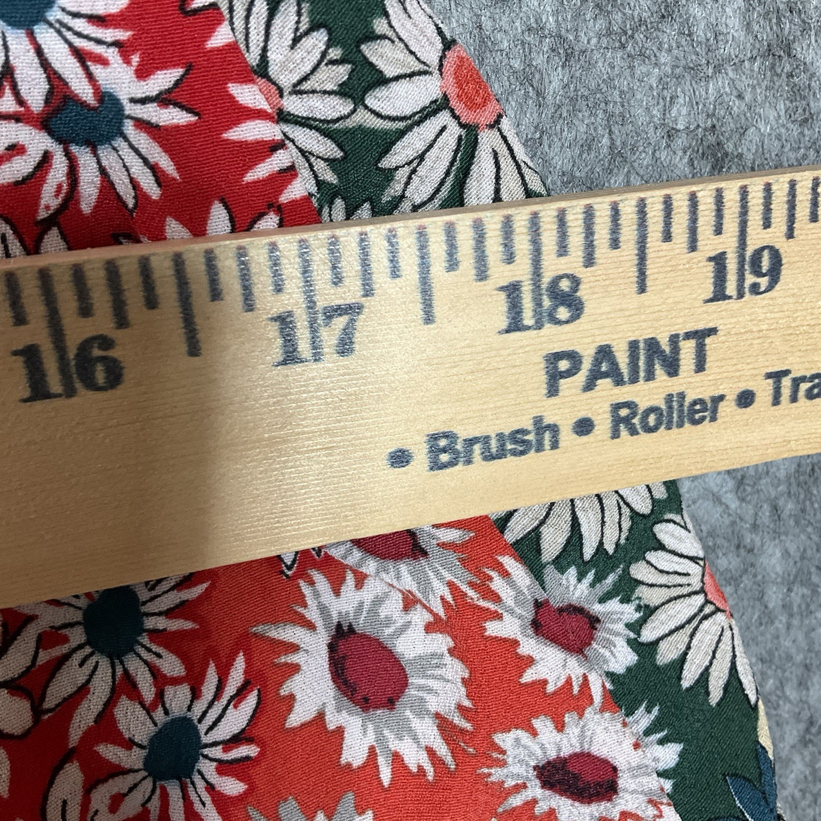 Zara Trafaluc Collection Dress Juniors Small Red Floral Patchwork Boho Festival*