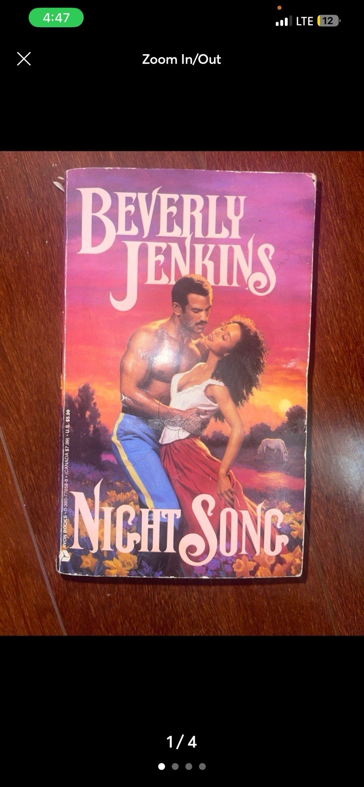 1994 NIGHT SONG - BEVERLY JENKINS Paperback