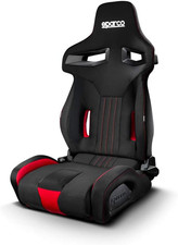 Sedile Sportivo R333 Nero/Rossa (Regolabile)