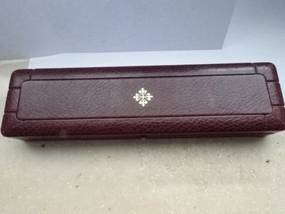 Vintage Patek Philippe Watch Original Box brown Case HEAVILY WORN INSIDE (B40)