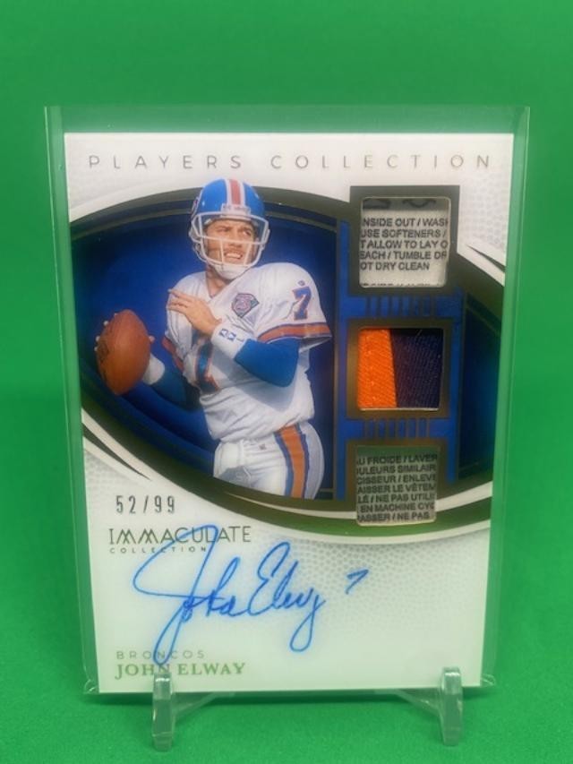 2025 Immaculate Football-Players Collection Autographs John Elway /99 Broncos