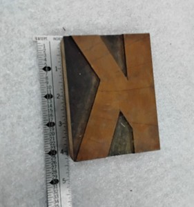 Letterpress Wood Type Large Letter K