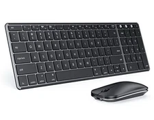 Wireless Bluetooth Keyboard and Mouse for Mac, Multi-Device Space Gray