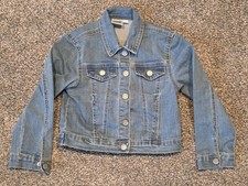 Looney Tunes TWEETY BIRD Girls 6X THATS ALL FOLKS Blue Denim Jean Jacket